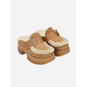 NEW 4CCCCEES women's pila amber clogs in camel